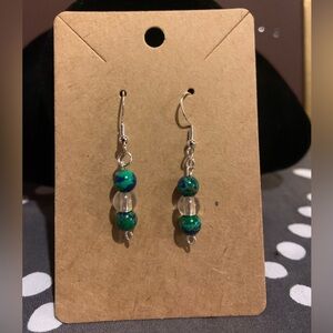 Cute handmade sterling silver bead earrings, NWOT